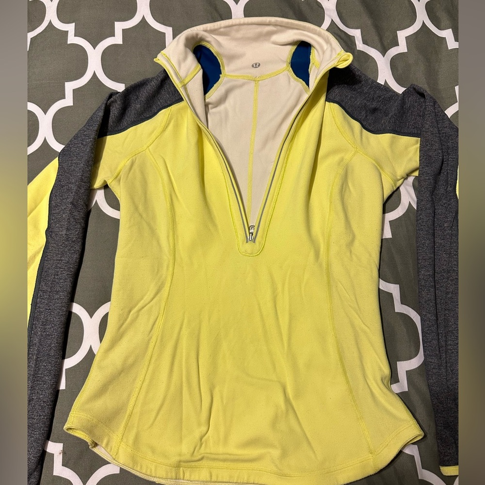 Reversible Lululemon 3/4 zip long sleeve